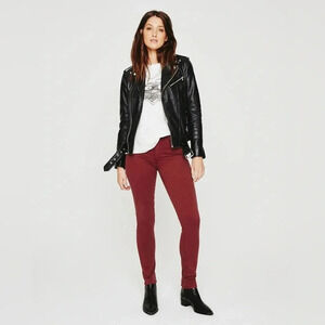 AG Adriano Goldschmeid The Prima Mid Rise Cigarette jeans red Size 26